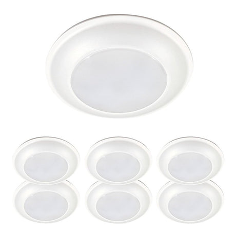 Halo HLS HLS6099301EWH-6BP Surface Light, 132 mA, 120 V, 16 W, LED Lamp, 900 Lumens, 3000 K Color Temp