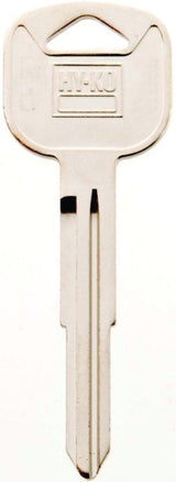 Hy-Ko 11010KK4 Automotive Key Blank, Brass, Nickel, For: Kia Vehicle Locks, KK4 Key Number, Pack of 10