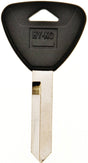 Hy-Ko 12005H62 Key Blank, Brass/Plastic, Nickel, For: Ford, Lincoln, Mercury Vehicles, H62 Key Number, Pack of 5
