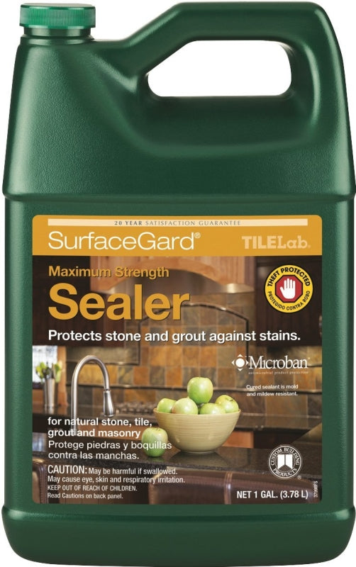 Custom TLSGSRA1-2 Tile and Grout Sealer, Water, Clear, Liquid, 1 gal Spray Bottle