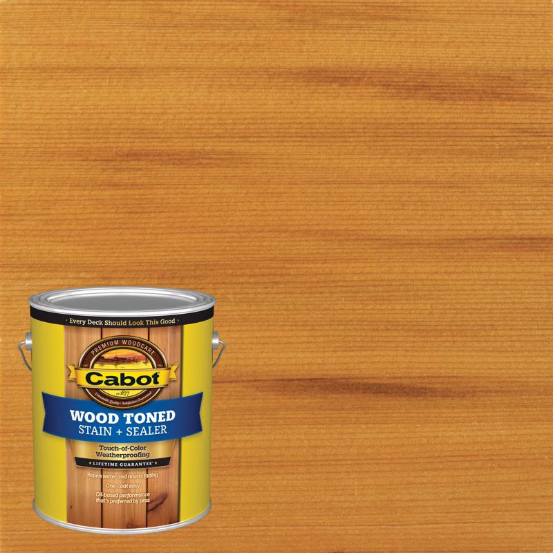 Cabot Wood Toned Transparent Cedar Oil-Based Deck and Siding Stain 1 gal, Pack of 4