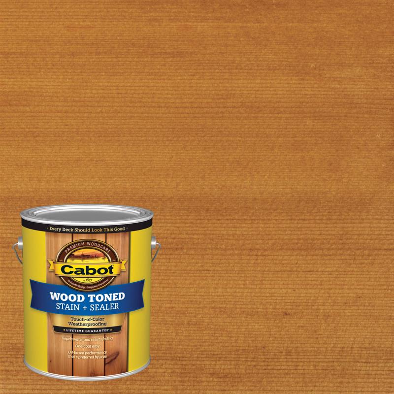 Cabot Wood Toned Transparent Heartwood Oil-Based Deck and Siding Stain 1 gal, Pack of 4