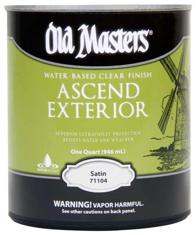Old Masters 71104M Clear Finish, Satin, Liquid, 1 qt