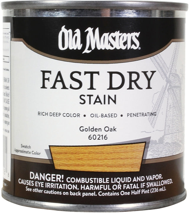 Old Masters 60216 Wood Stain, Golden Oak, Liquid, 0.5 pt
