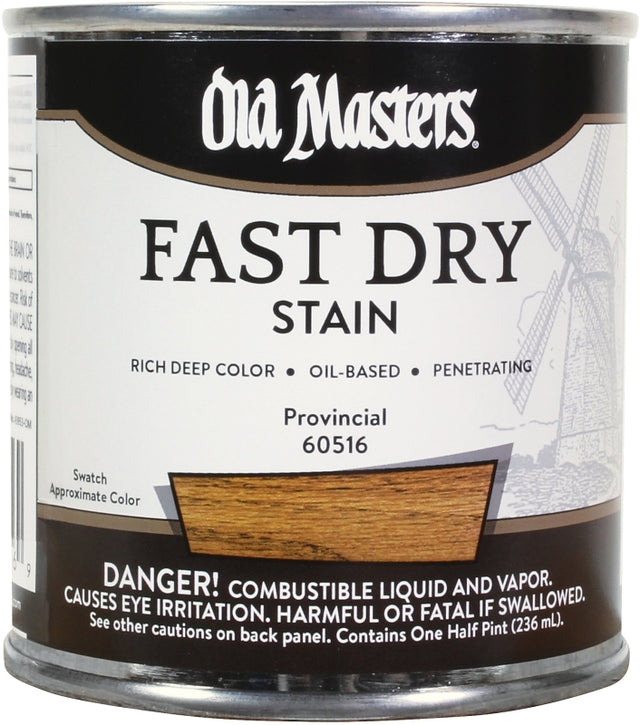 Old Masters 60516 Wood Stain, Provincial, Liquid, 0.5 pt