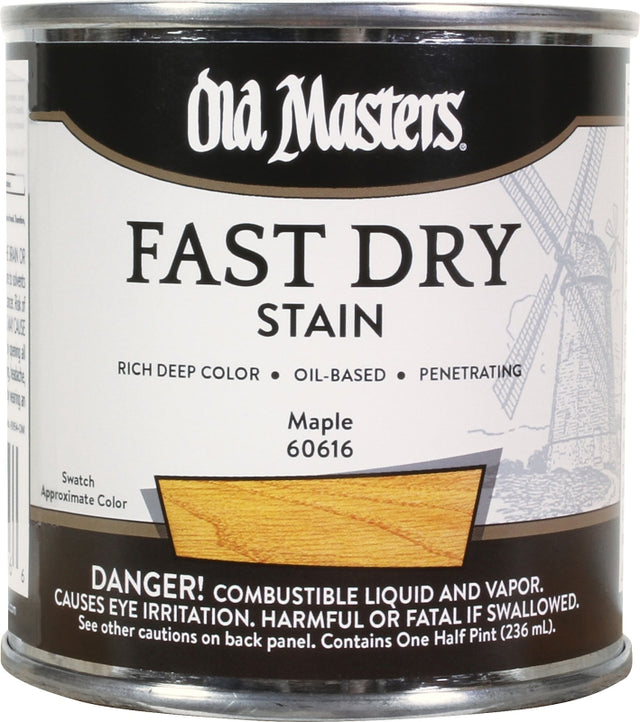 Old Masters 60616 Wood Stain, Maple, Liquid, 0.5 pt