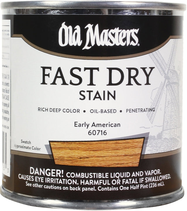 Old Masters 60716 Wood Stain, Early American, Liquid, 0.5 pt