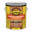 Cabot 0306 Semi Transparent Stain, Neutral Base, Liquid, 1 gal, Can, Pack of 4