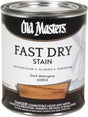 Old Masters 60804 Wood Stain, Oil Base, Dark Mahogany, Liquid, 1 qt
