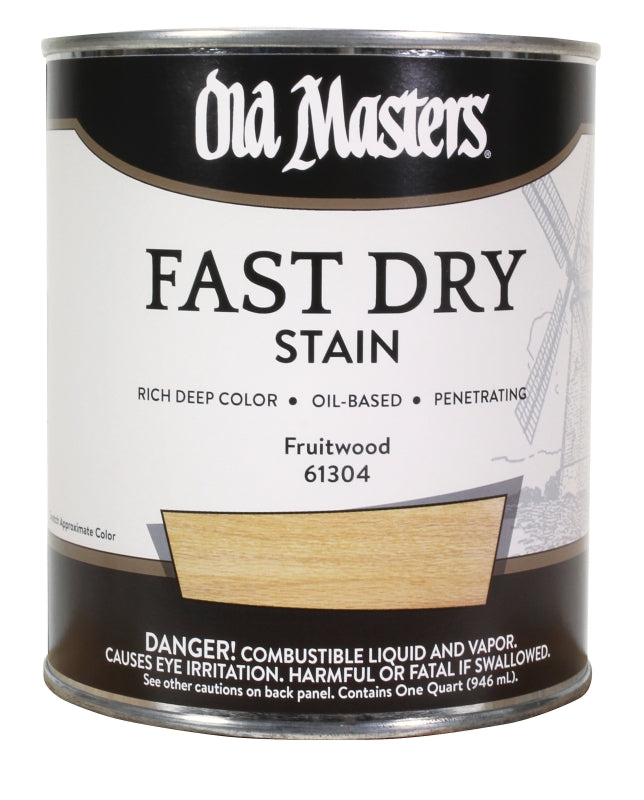 Old Masters 61304 Wood Stain, Fruitwood, Liquid, 1 qt