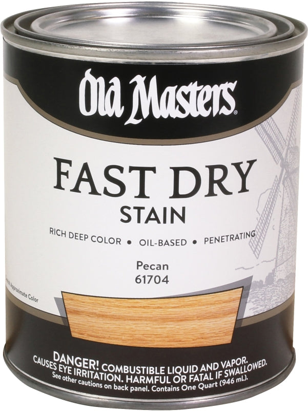 Old Masters 61704 Wood Stain, Pecan, Liquid, 1 qt