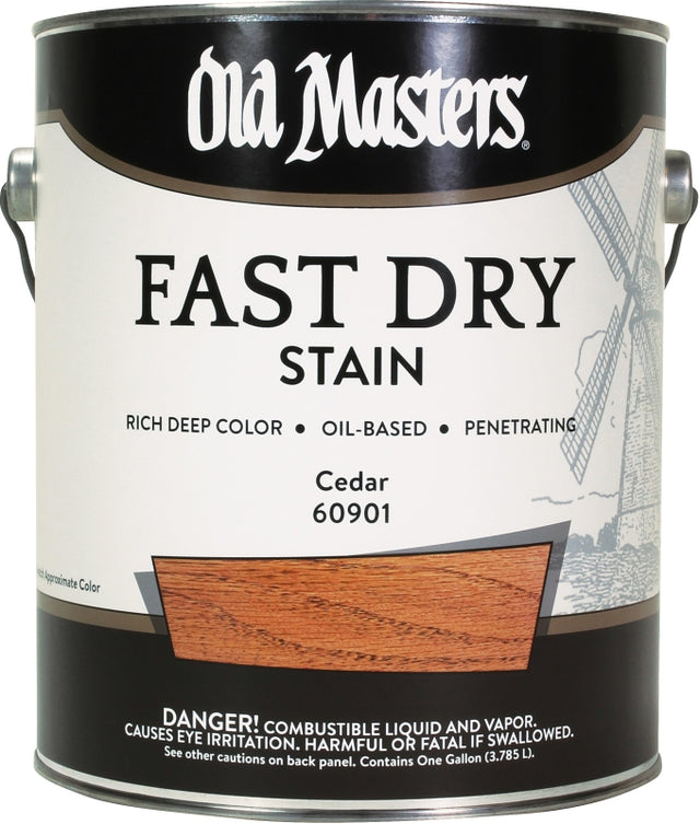Old Masters 60901 Wood Stain, Cedar, Liquid, 1 gal, Pack of 2