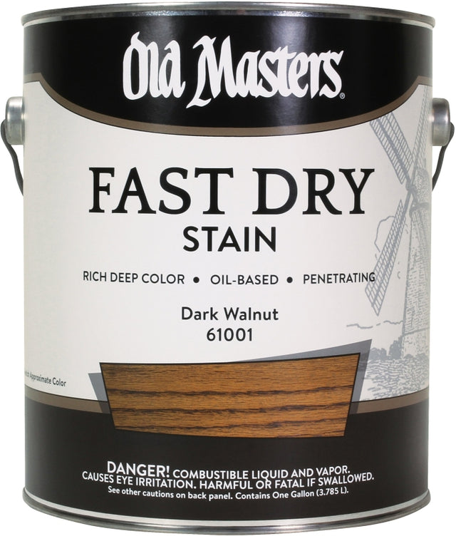 Old Masters 61001 Wood Stain, Dark Walnut, Liquid, 1 gal, Pack of 2