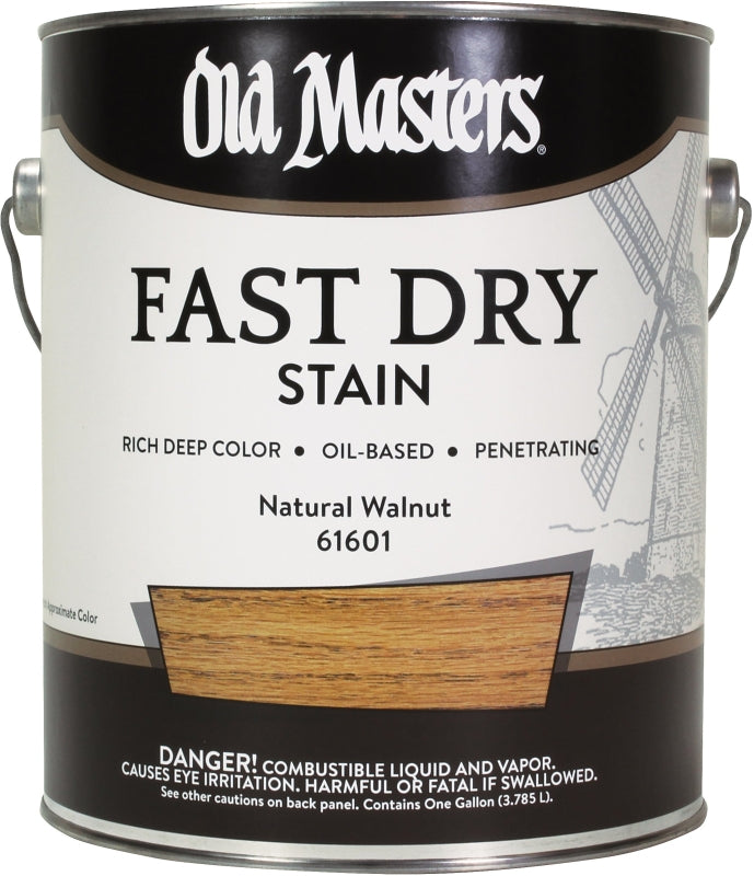 Old Masters 61601 Wood Stain, Natural Walnut, Liquid, 1 gal, Pack of 2