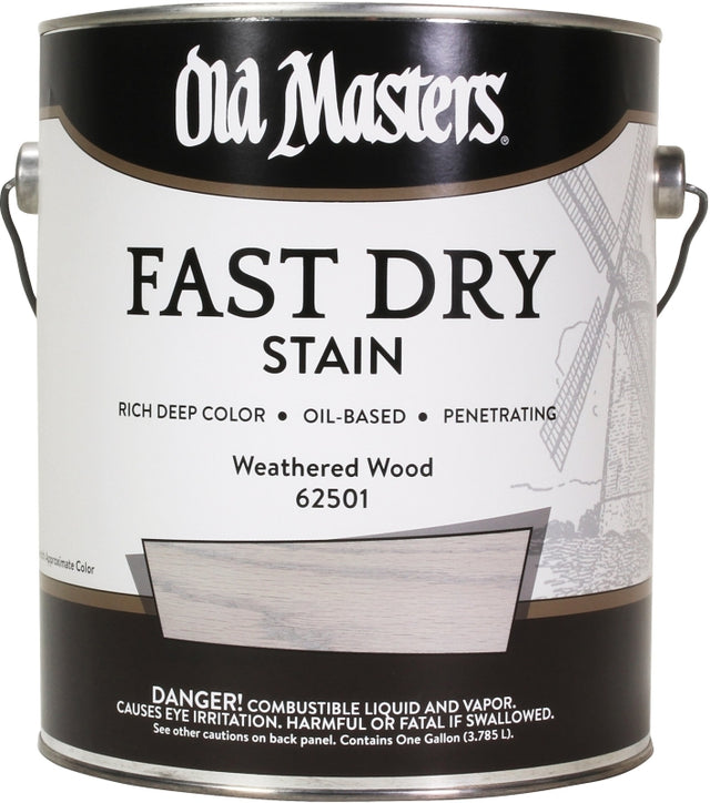 Old Masters 62501 Wood Stain, Weathered Wood, Liquid, 1 gal, Pack of 2