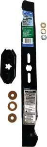 Arnold 490-100-0081 Lawn Mower Blade, 21 in L, 2-1/2 in W, Steel