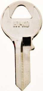 Hy-Ko 11010VR5 Key Blank, Brass, Nickel, For: Viro Cabinet, House Locks and Padlocks, VR5 Key Number, Pack of 10