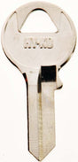 Hy-Ko 11010VR5 Key Blank, Brass, Nickel, For: Viro Cabinet, House Locks and Padlocks, VR5 Key Number, Pack of 10