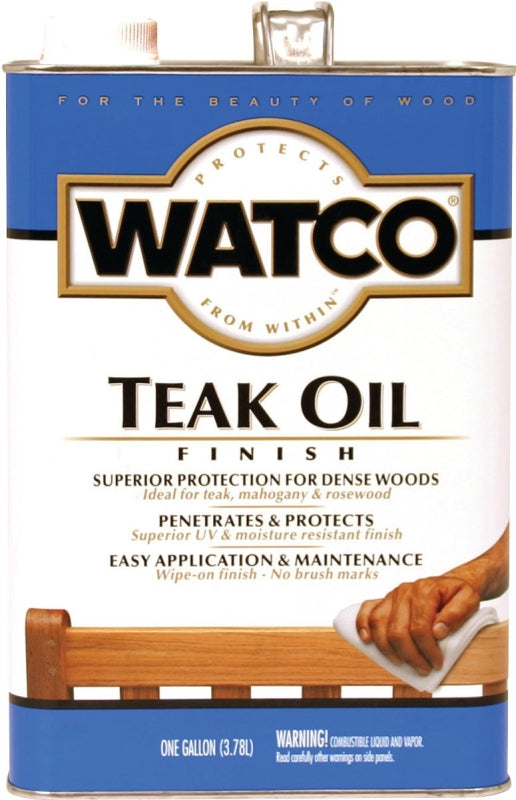 WATCO 242225 Teak Oil, Clear, Liquid, 1 gal Can, Pack of 2