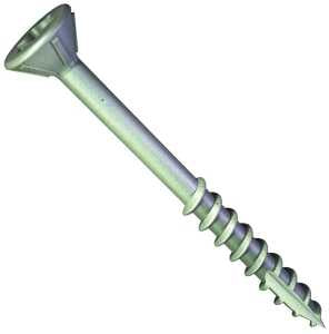 Grabber Construction G6150GB Deck Screw, #6 Thread, 1-1/2 in L, Coarse Thread, Flat Head, Star Drive, Gray
