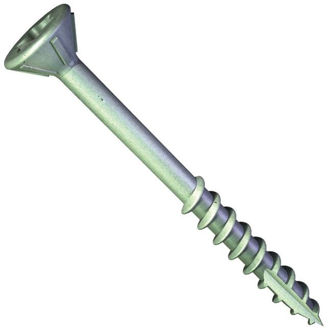 Grabber Construction G6150GB Deck Screw, #6 Thread, 1-1/2 in L, Coarse Thread, Flat Head, Star Drive, Gray