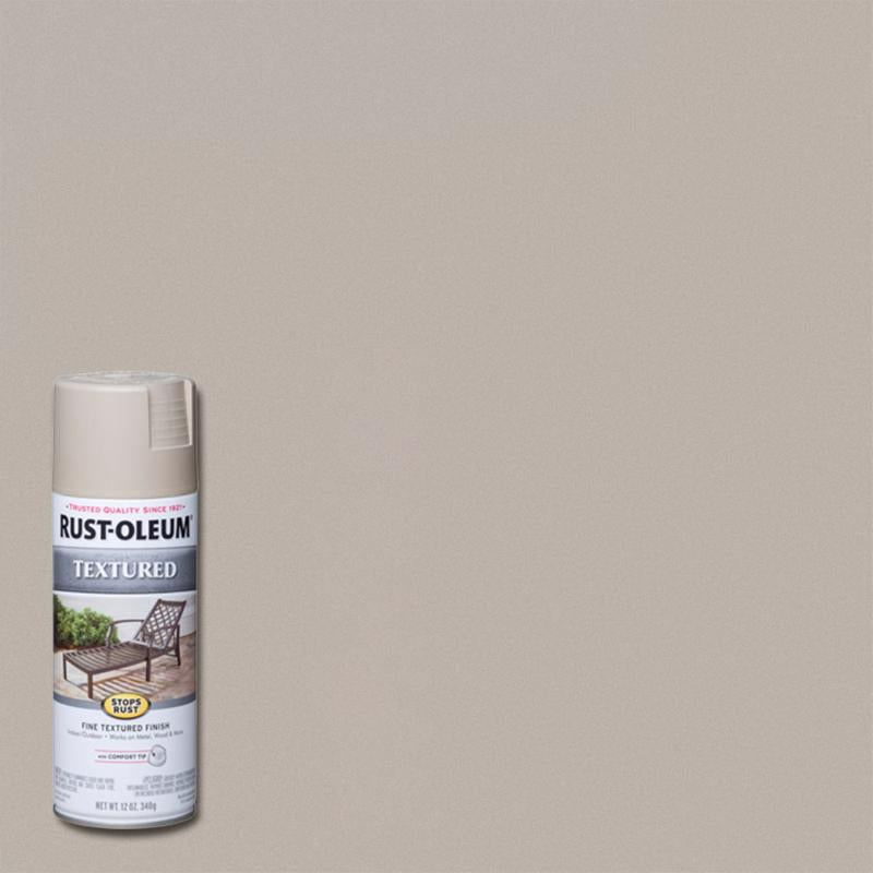 Rust-Oleum 7223830 Textured Rust Spray Paint, Textured, Sandstone, 12 oz, Can, Pack of 6