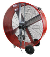 MaxxAir BF42BD Portable Barrel Fan, 120 V, 2-Speed, 5800 to 10,000 cfm Air, Red