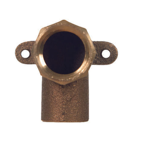 NIBCO 3/4 in. Sweat X 3/4 in. D FPT Brass Drop Ear Elbow 1 pk