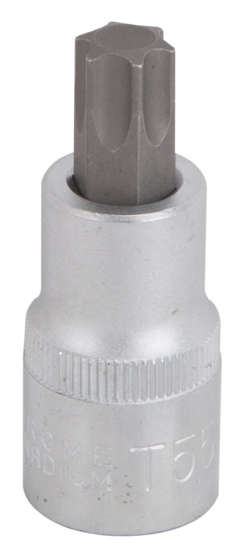 Vulcan 55050124SD Star Bit Socket, T55 Tip, Chrome