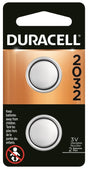 Duracell DL2032B2PK Coin Cell Battery, 3 V Battery, 220 mAh, Lithium, Manganese Dioxide, Pack of 6