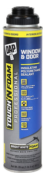 DAP Touch 'n Foam Professional Series 7565029712 Window & Door Foam Sealant, Bright White, 20 oz Can