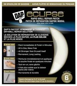 DAP 7079809165 Rapid Wall Repair Patch, 6 in Dimensions, Clear, Pack of 6