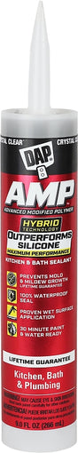 AMP 7079800763 Advanced Sealant Caulk, Clear, 30 min Curing, 9 oz Cartridge