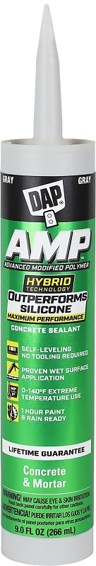 AMP 7079800764 Self-Leveling Sealant Caulk, Gray, Paste, 9 oz Cartridge