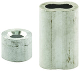 Prime-Line GD 12154 Cable Ferrule and Stop, 1/4 in Dia Dimensions, Aluminum