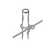 Parmak 706 Rod Post, 60 in OAH, Fiberglass, Gray, Pack of 20