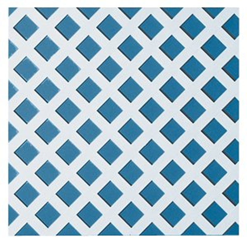 UFP 275429/148262 Lattice Panel, 2 ft W, 8 ft H, PVC, White