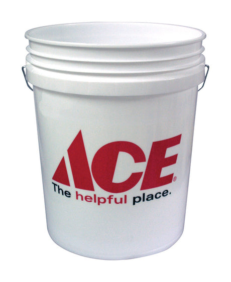 Ace White 5 gal Bucket, Pack of 10