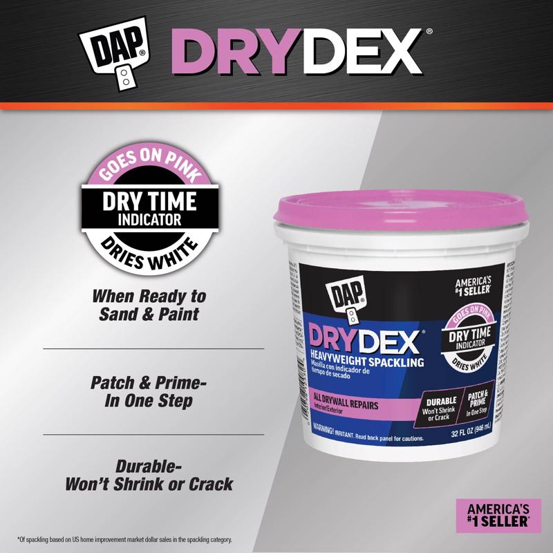 DAP DryDex Ready to Use White Spackling Compound 1 qt, Pack of 6