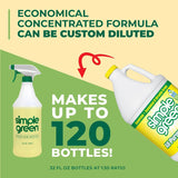 Simple Green 3010100614010 Concentrated All-Purpose Cleaner, 1 gal Bottle, Liquid, Lemon, Yellow
