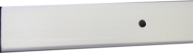 M-D 70201 Edge Molding with Screw, 15/16 in W, 3/16 in H, Aluminum, Silver