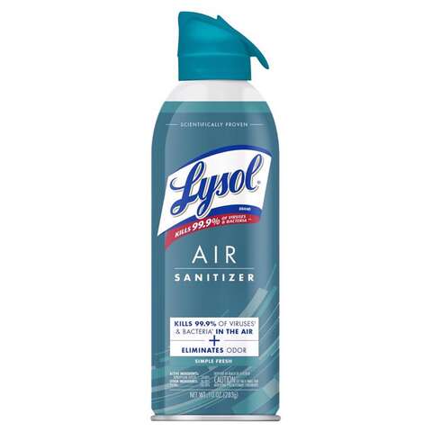 Lysol Fresh Scent Air Sanitizer 10 oz 1 pk, Pack of 6