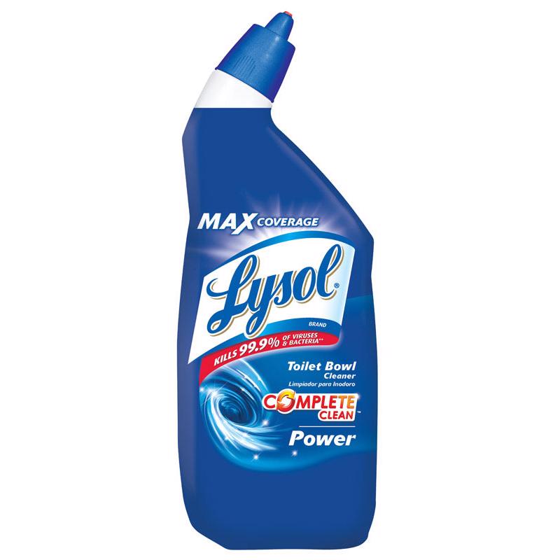 Lysol Complete Clean Power Fresh Scent Toilet Bowl Cleaner 24 oz Gel, Pack of 9