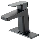 Boston Harbor FS6A0215BL Lavatory Faucet, 1.2 gpm, 1-Handle, 1, 3-Faucet Hole, Metal/Plastic, Matte Black