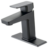 Boston Harbor FS6A0215BL Lavatory Faucet, 1.2 gpm, 1-Handle, 1, 3-Faucet Hole, Metal/Plastic, Matte Black