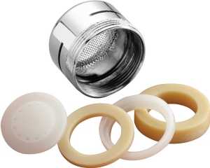 Plumb Pak PP800-1 Faucet Aerator, 15/16-27 x 55/64-27 Male x Female Thread, Brass, Chrome Plated
