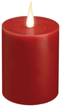 Xodus Innovations +C1684R Candle, Red Candle, D Alkaline Battery, LED Bulb, Pack of 3