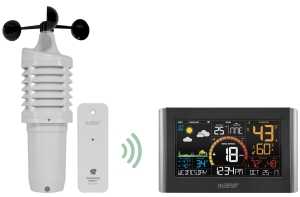 La Crosse V21-WTH Weather Station, 8.98 in L x 1 in W x 5.43 in H Display, Battery, 10 to 99 % Humidity Range