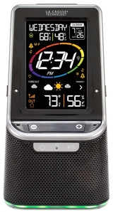 La Crosse S87078 Weather Station with Bluetooth Speaker, Battery, -40 to 140 deg F, 10 to 99 % Humidity Range