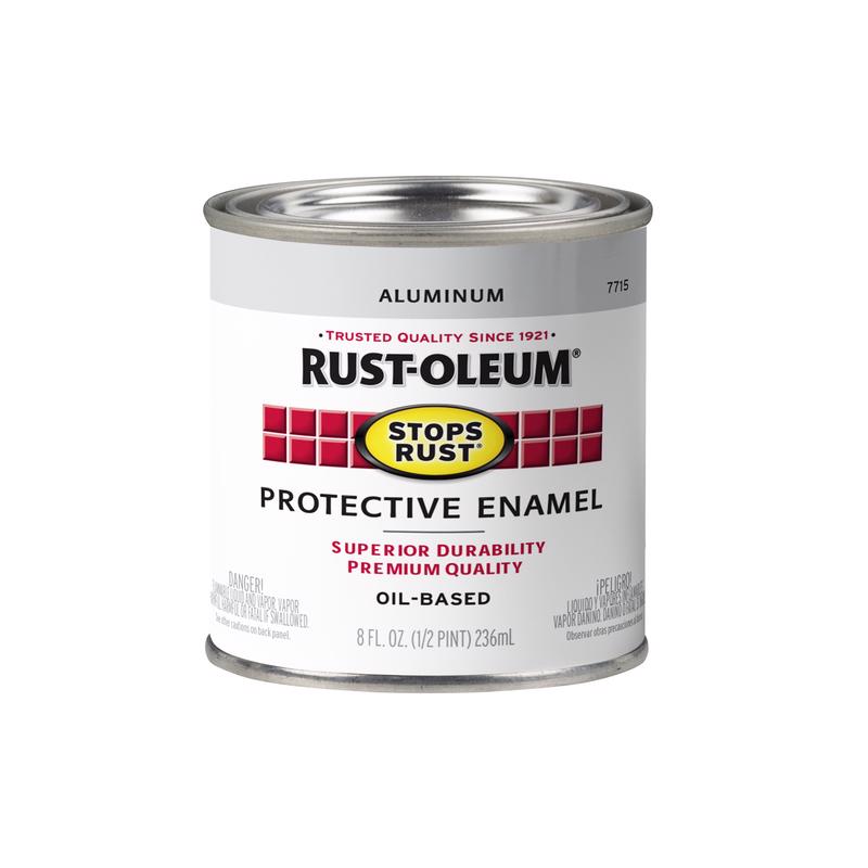 Rust-Oleum Stops Rust Gloss Aluminum Protective Enamel 0.5 pt